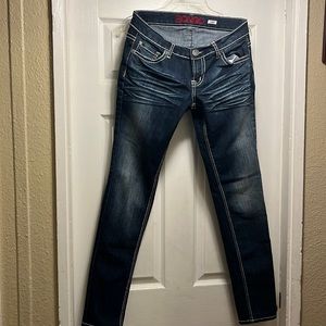 Dark blue skinny jeans, juniors 11
